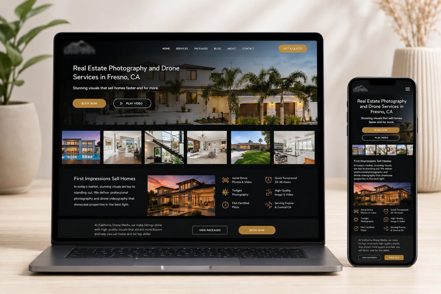Consumer Brand Website responsive presentation